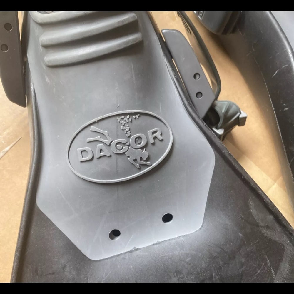 Mens XL Dacor Dive Fins Black/Gray